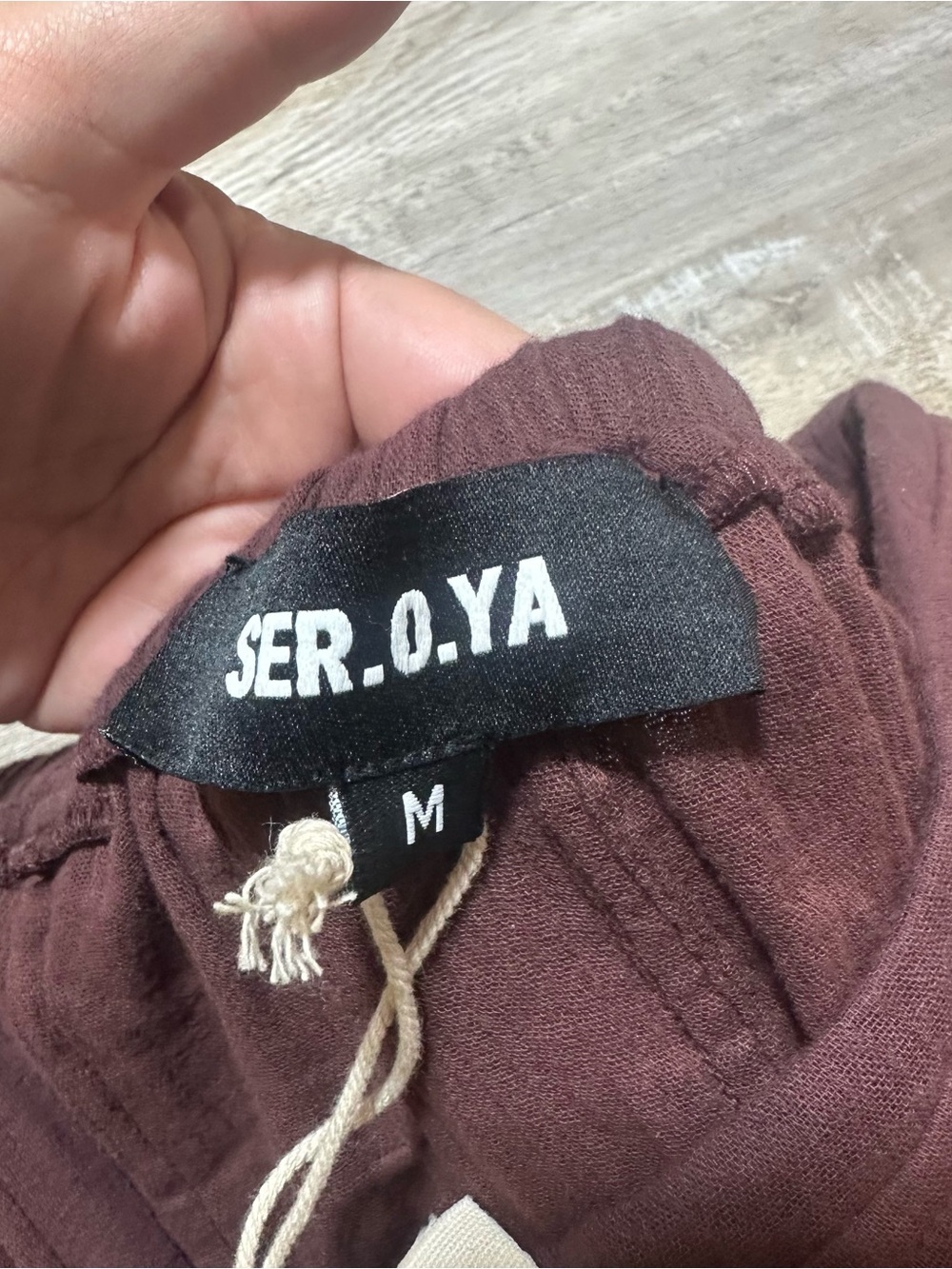 SER.O.YA Zira Gauze Cargo Pant | Brown New - Picture 8 of 12